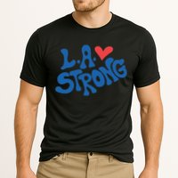 Love La Heart Los Angeles Strong Supportive Cooling Performance Crew T-Shirt