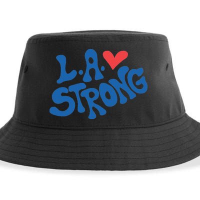 Love La Heart Los Angeles Strong Supportive Sustainable Bucket Hat