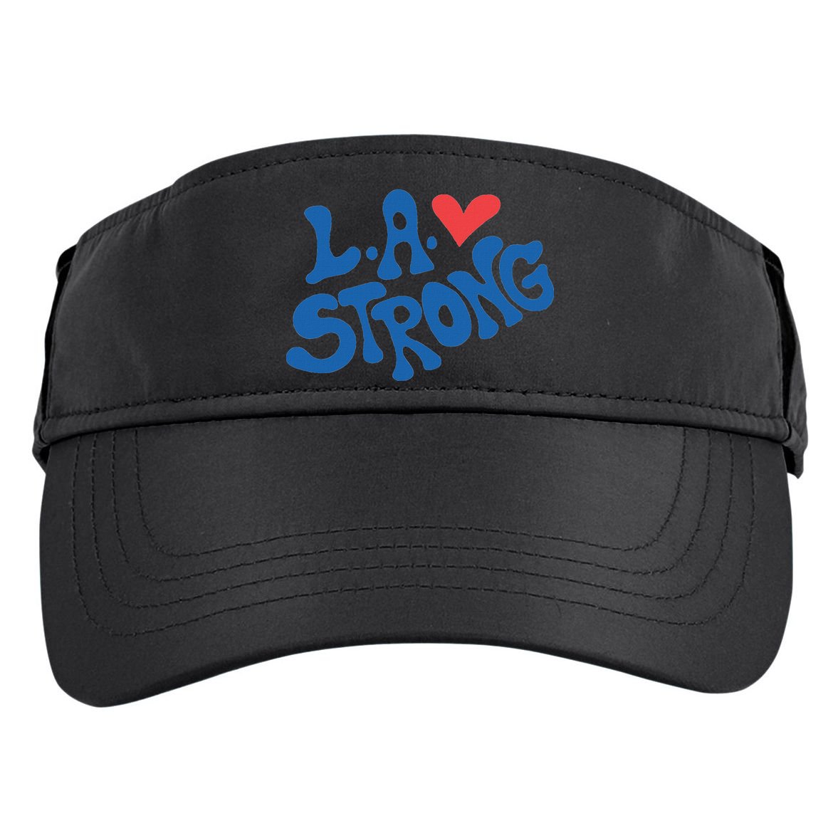 Love La Heart Los Angeles Strong Supportive Adult Drive Performance Visor