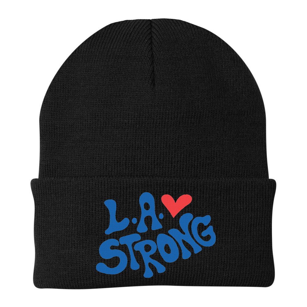 Love La Heart Los Angeles Strong Supportive Beanie