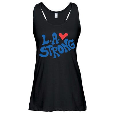 Love La Heart Los Angeles Strong Supportive Ladies Essential Flowy Tank
