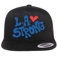 Love La Heart Los Angeles Strong Supportive Flat Bill Trucker Hat