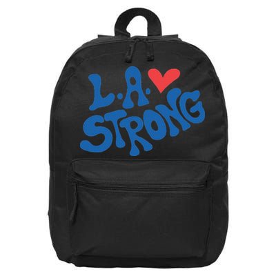 Love La Heart Los Angeles Strong Supportive 16 in Basic Backpack