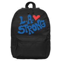 Love La Heart Los Angeles Strong Supportive 16 in Basic Backpack
