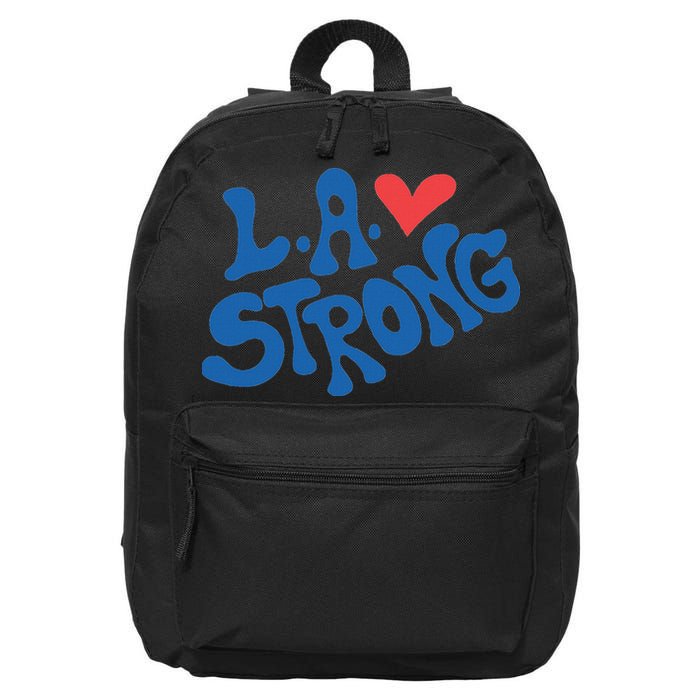 Love La Heart Los Angeles Strong Supportive 16 in Basic Backpack