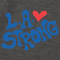 Love La Heart Los Angeles Strong Supportive Vector Backpack