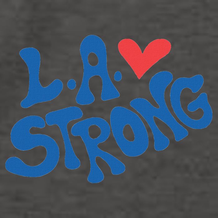 Love La Heart Los Angeles Strong Supportive Vector Backpack