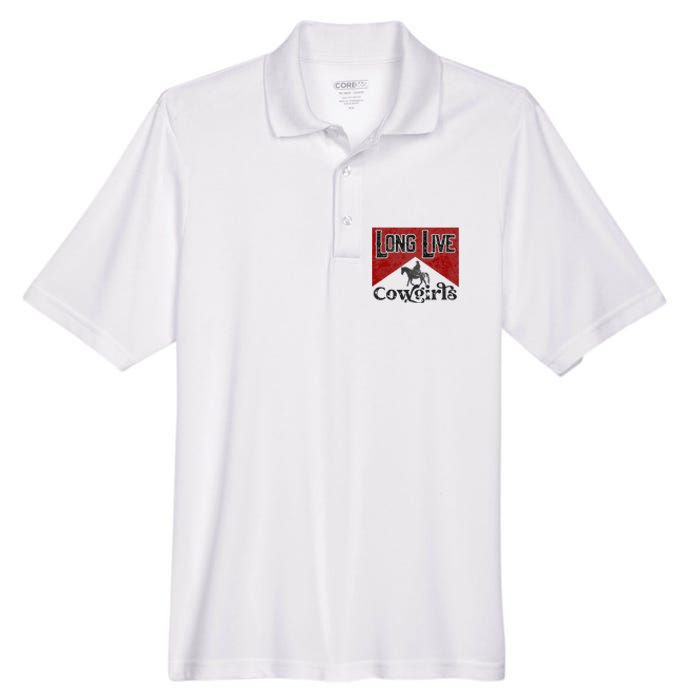 Long Live Howdy Rodeo Western Country Southern Cow Men's Origin Performance Piqué Polo