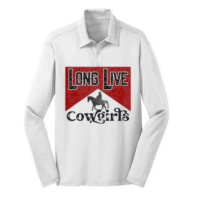 Long Live Howdy Rodeo Western Country Southern Cow Silk Touch Performance Long Sleeve Polo