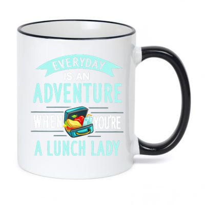 Lunch Lady Holiday Gift School Cafeteria Worker 11oz Black Color Changing Mug