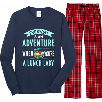 Lunch Lady Holiday Gift School Cafeteria Worker Long Sleeve Pajama Set