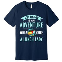 Lunch Lady Holiday Gift School Cafeteria Worker Premium T-Shirt