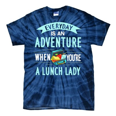 Lunch Lady Holiday Gift School Cafeteria Worker Tie-Dye T-Shirt