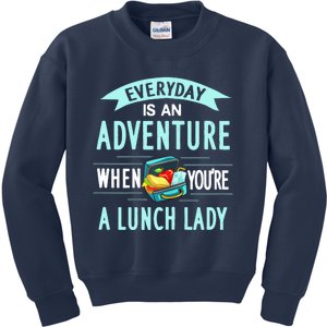 Lunch Lady Holiday Gift School Cafeteria Worker Kids Sweatshirt