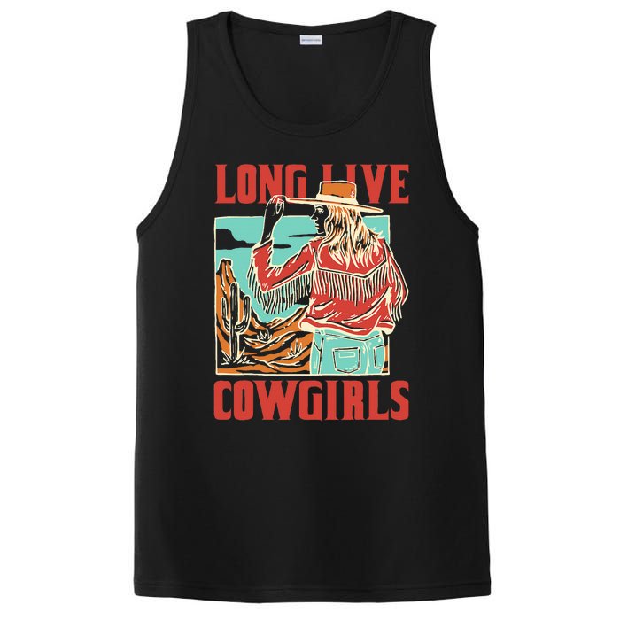 Long Live Howdy Cowgirl Western Country Cowboy PosiCharge Competitor Tank