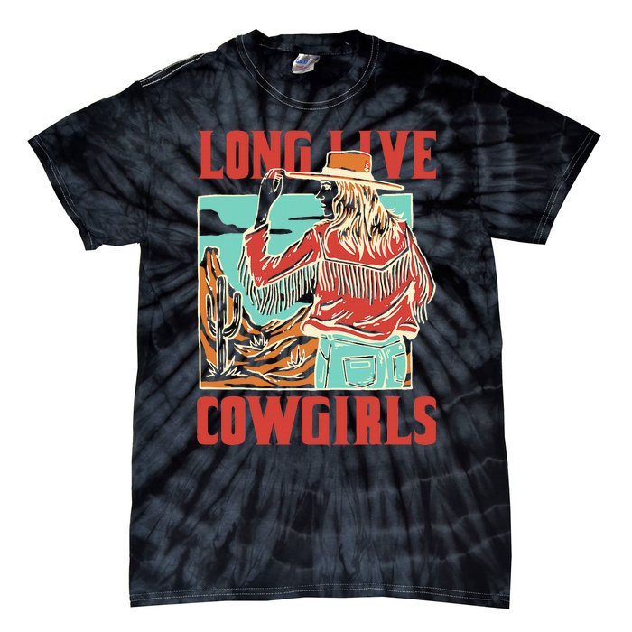 Long Live Howdy Cowgirl Western Country Cowboy Tie-Dye T-Shirt