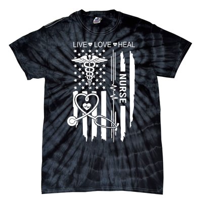 Live Love Heal Nurse Week Gift Nurse Nurse Gift Appreciation Nurse Tie-Dye T-Shirt