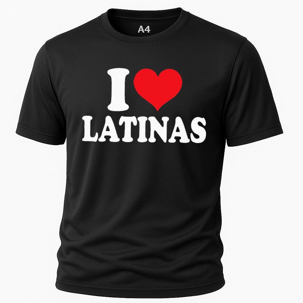 Latinas Love Heart shaped Latin Pride Design Cooling Performance Crew T-Shirt