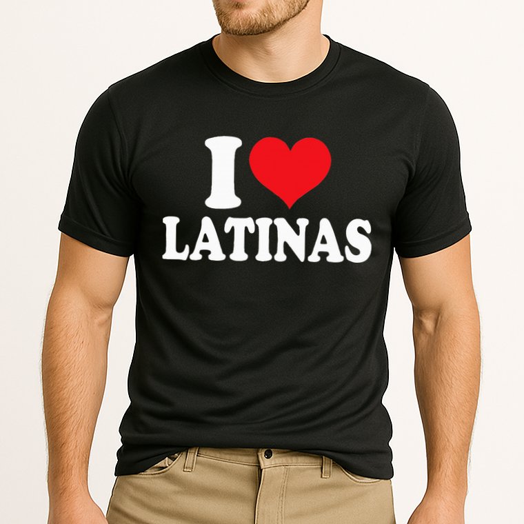 Latinas Love Heart shaped Latin Pride Design Cooling Performance Crew T-Shirt