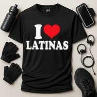 Latinas Love Heart shaped Latin Pride Design Cooling Performance Crew T-Shirt