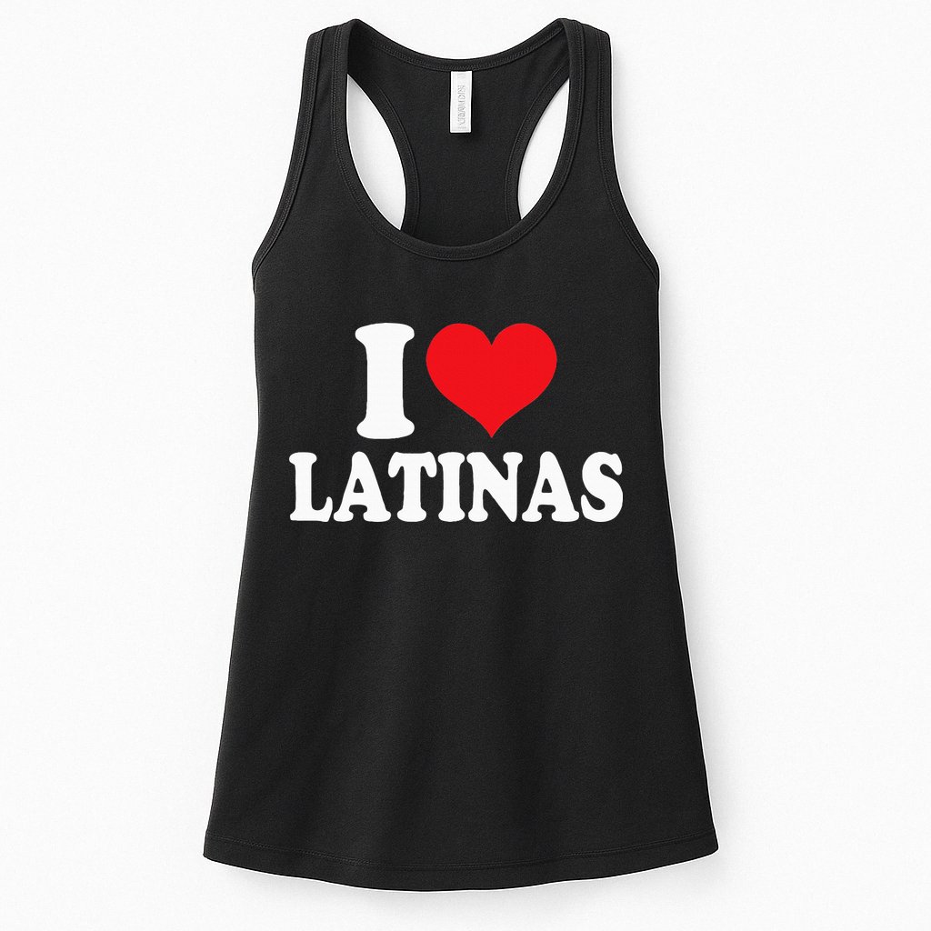 Latinas Love Heart shaped Latin Pride Design Womens Tank Top