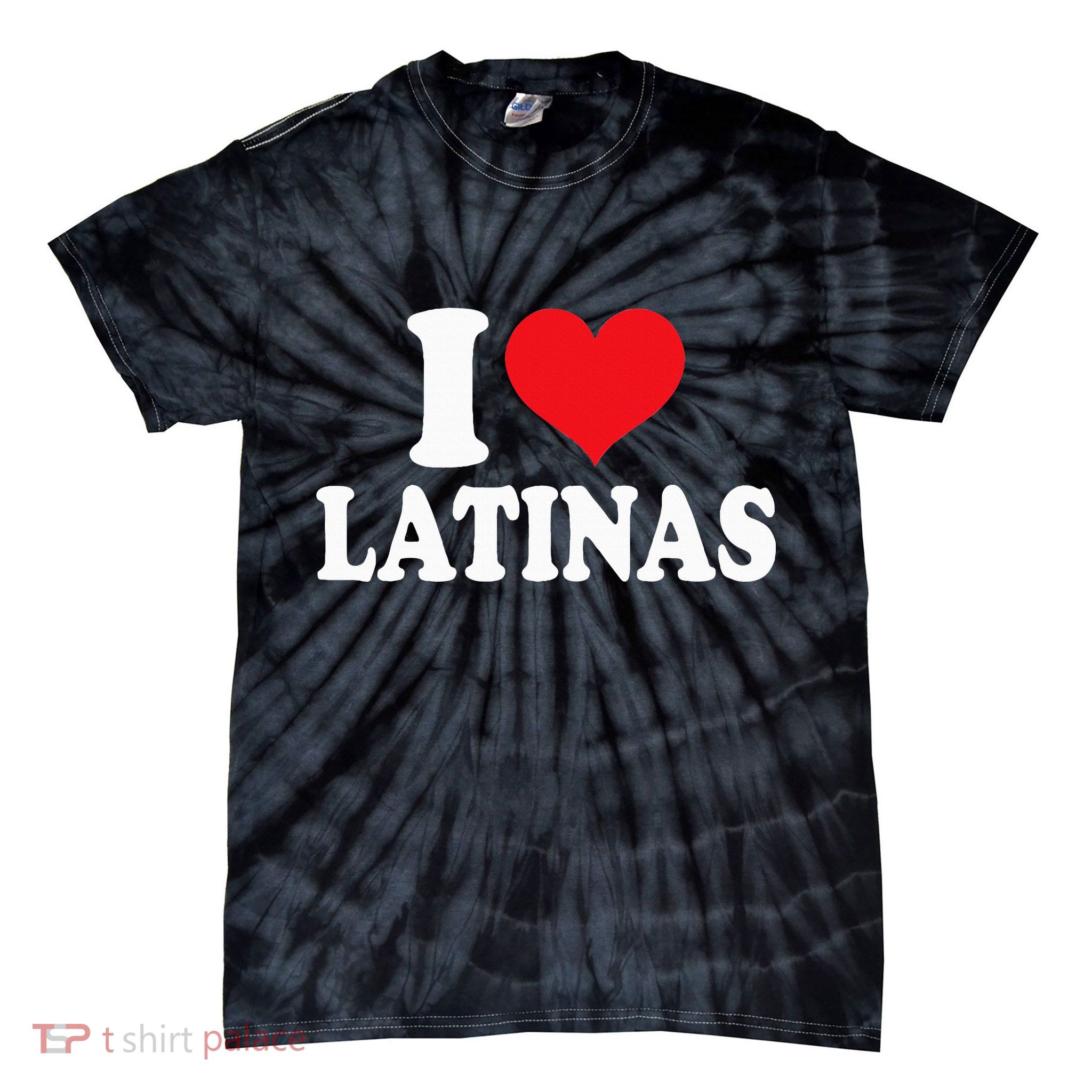 Latinas Love Heart shaped Latin Pride Design Tie-Dye T-Shirt
