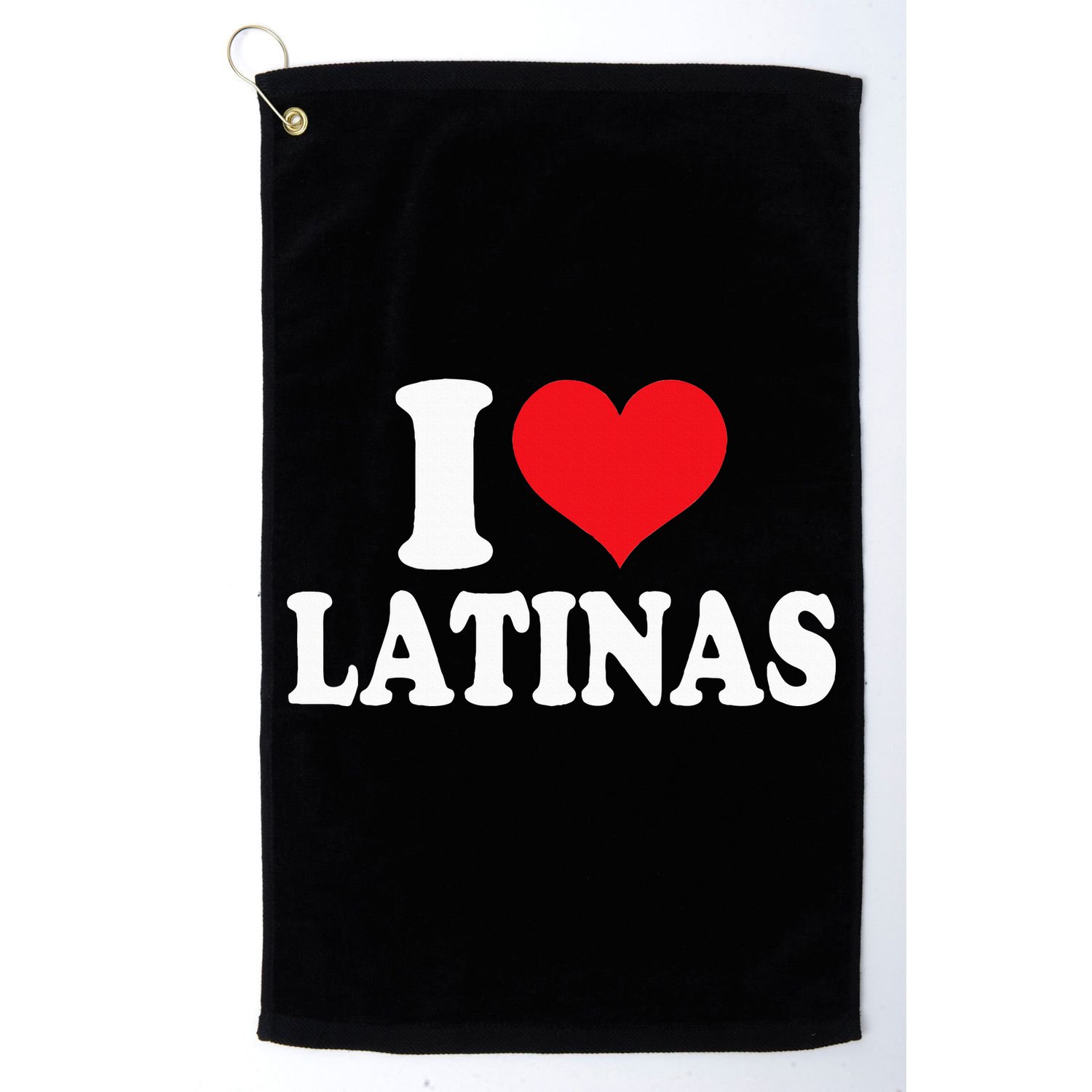 Latinas Love Heart shaped Latin Pride Design Golf Towel