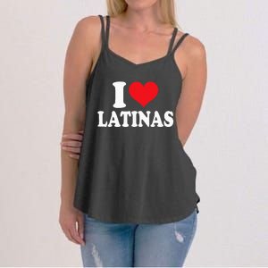 Latinas Love Heart shaped Latin Pride Design Women's Strappy Tank