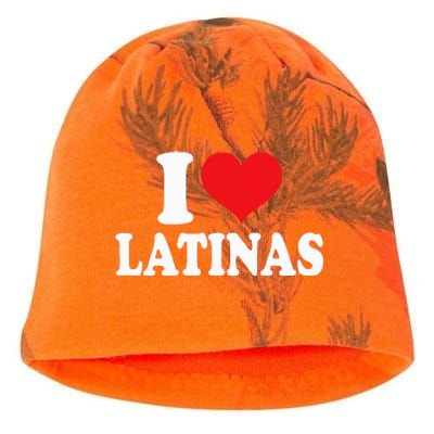 Latinas Love Heart shaped Latin Pride Design Kati - Camo Knit Beanie