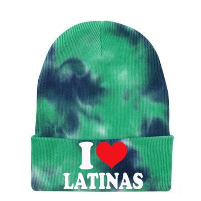 Latinas Love Heart shaped Latin Pride Design Tie Dye 12in Knit Beanie