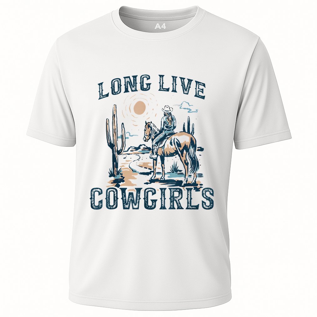 Long Live Howdy Rodeo Western Country Southern Cowgirls Cooling Performance Crew T-Shirt