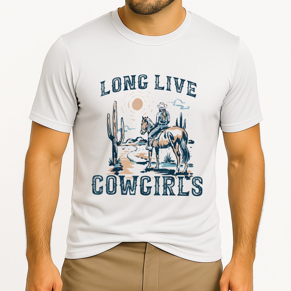 Long Live Howdy Rodeo Western Country Southern Cowgirls Cooling Performance Crew T-Shirt