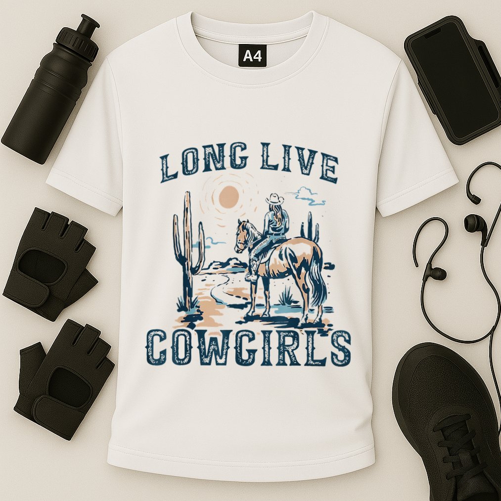Long Live Howdy Rodeo Western Country Southern Cowgirls Cooling Performance Crew T-Shirt