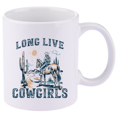 Long Live Howdy Rodeo Western Country Southern Cowgirls 11oz C Handle Ceramic Mug