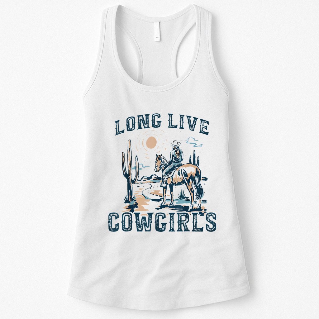 Long Live Howdy Rodeo Western Country Southern Cowgirls Womens Tank Top