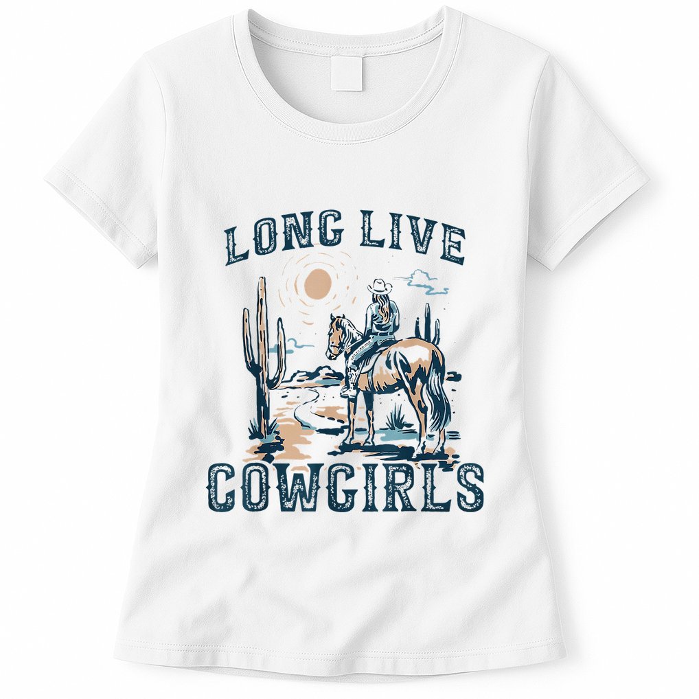 Long Live Howdy Rodeo Western Country Southern Cowgirls Womens T-Shirt