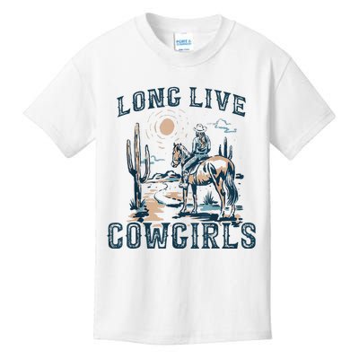 Long Live Howdy Rodeo Western Country Southern Cowgirls Kids T-Shirt