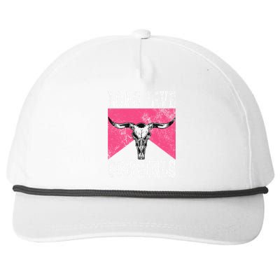 Long Live Howdy Rodeo Western Country Snapback Five-Panel Rope Hat