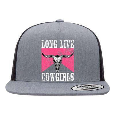 Long Live Howdy Rodeo Western Country Flat Bill Trucker Hat