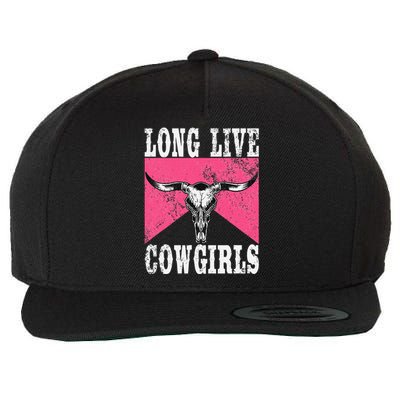 Long Live Howdy Rodeo Western Country Wool Snapback Cap