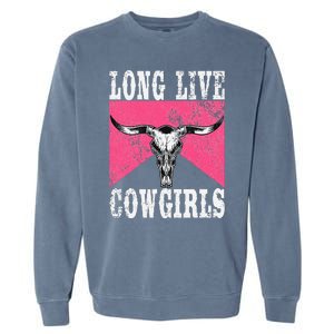 Long Live Howdy Rodeo Western Country Garment-Dyed Sweatshirt