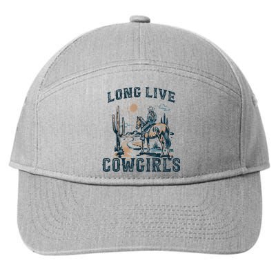 Long Live Howdy Rodeo Western Country Southern Cowgirls 7-Panel Snapback Hat