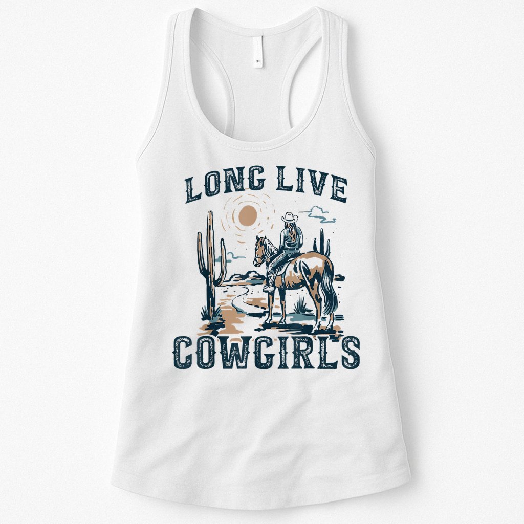 Long Live Howdy Rodeo Western Country Southern Cowgirls Womens Tank Top