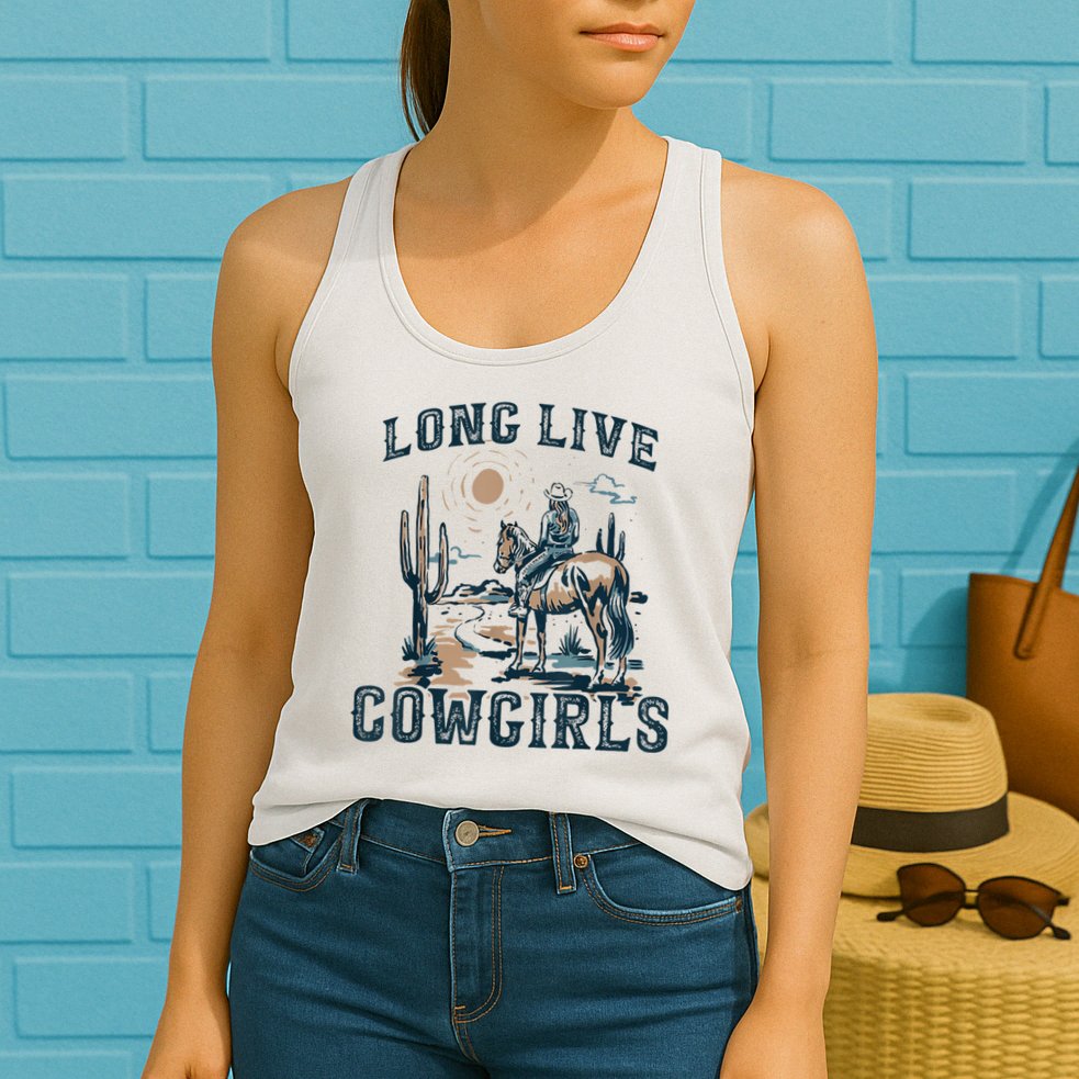 Long Live Howdy Rodeo Western Country Southern Cowgirls Womens Tank Top