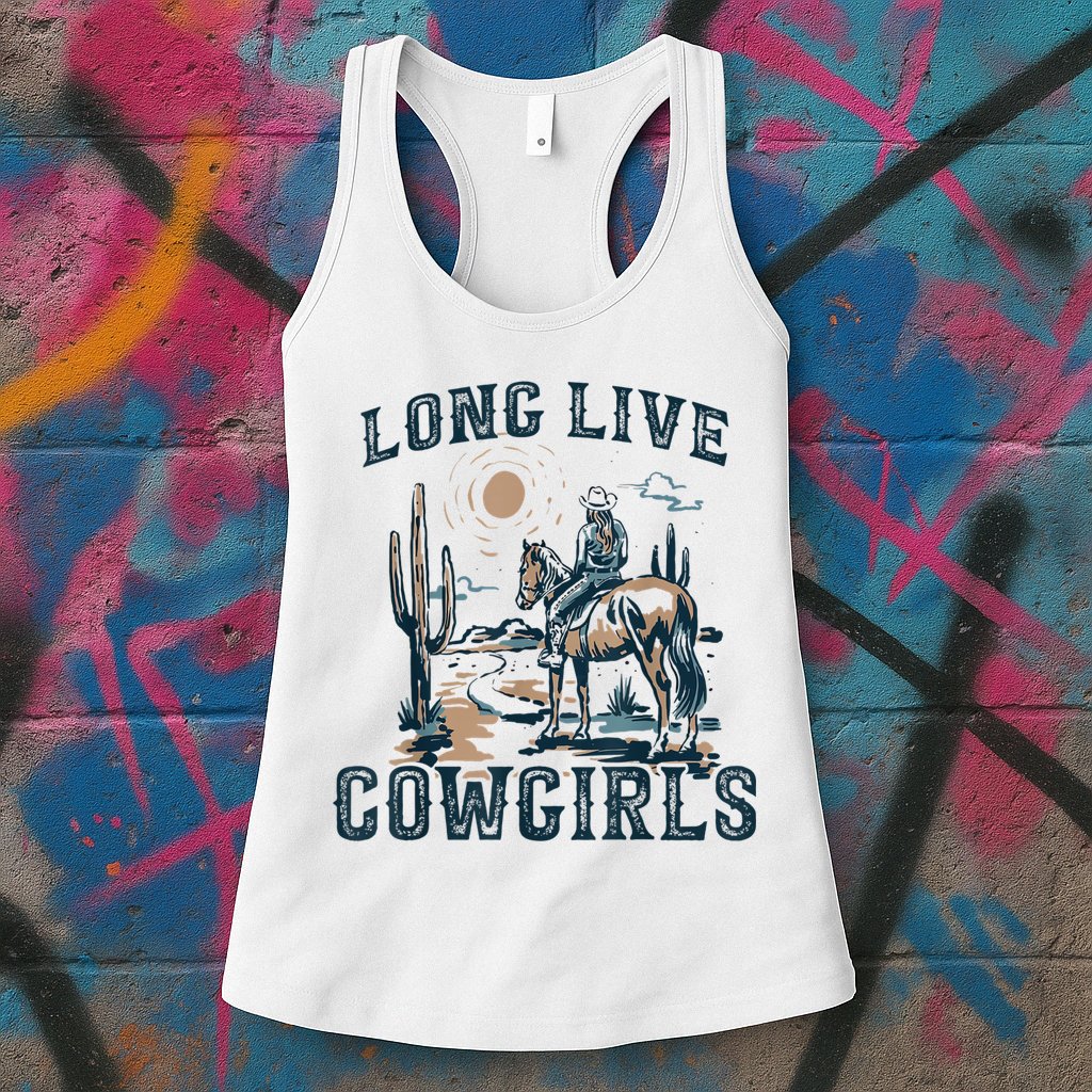 Long Live Howdy Rodeo Western Country Southern Cowgirls Womens Tank Top
