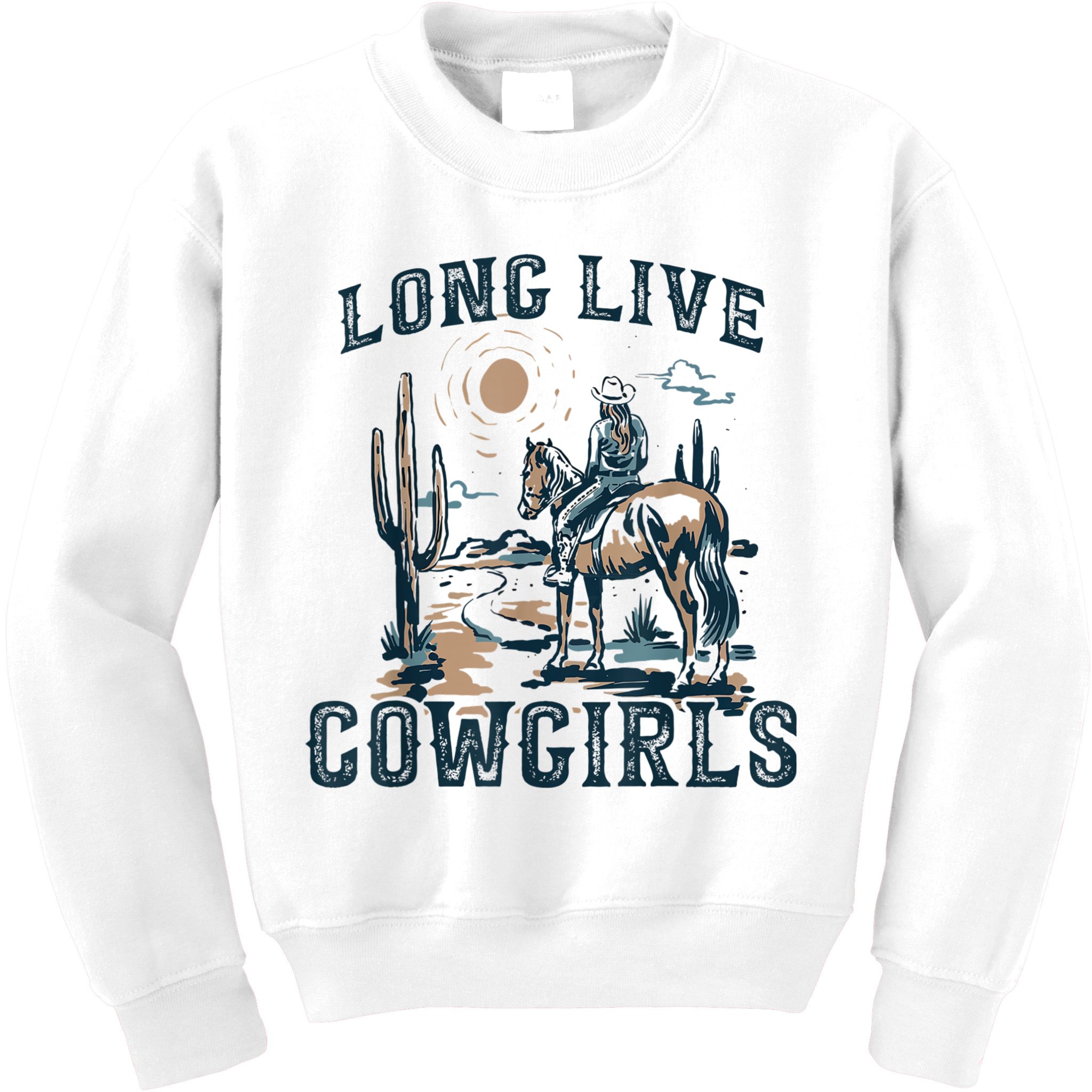 Long Live Howdy Rodeo Western Country Southern Cowgirls Kids Sweatshirt