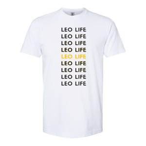 Leo Life Horoscope Sign Gift Softstyle CVC T-Shirt