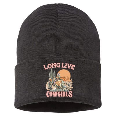 Long Live Howdy Rodeo Western Country Southern Cowgirls Sustainable Knit Beanie