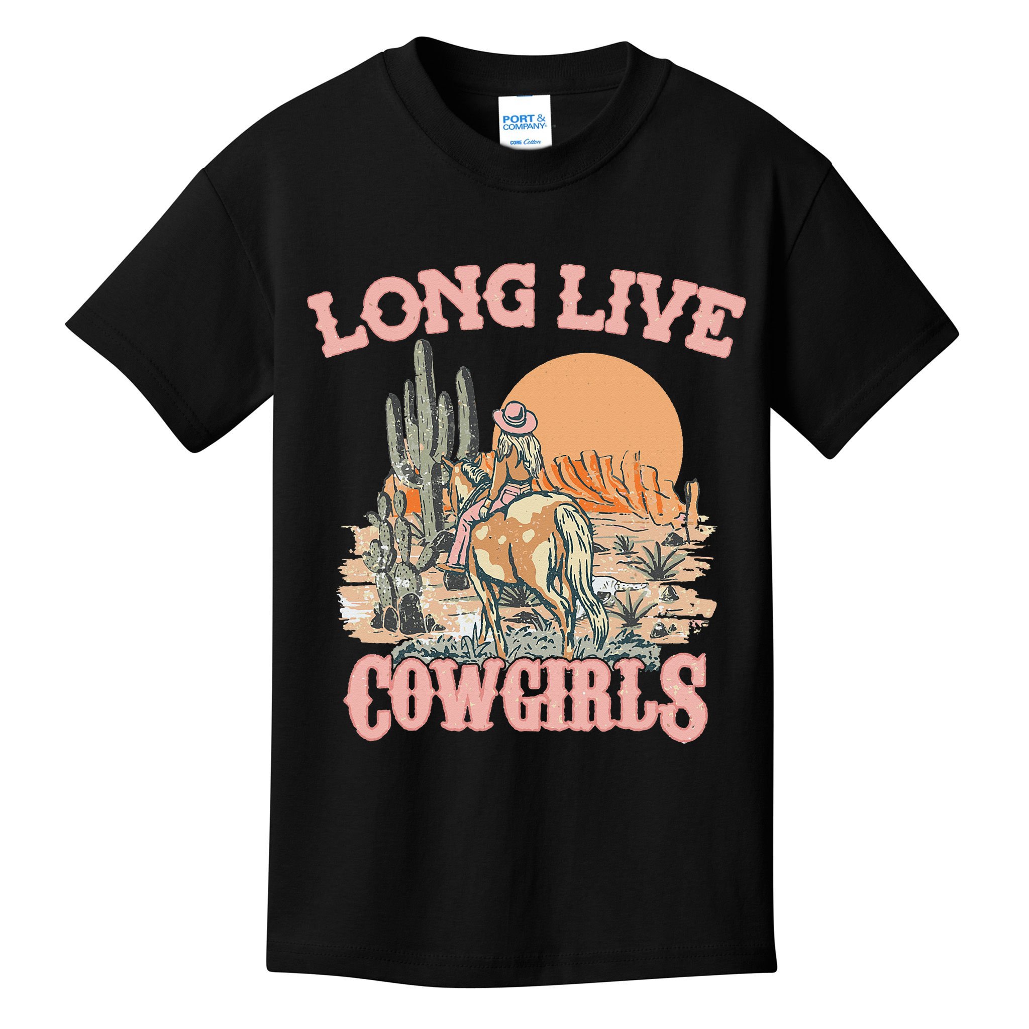 Long Live Howdy Rodeo Western Country Southern Cowgirls Kids T-Shirt
