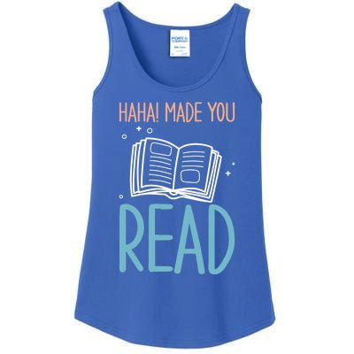 Library Lady Haha Made You Read Librarians School Librarians Meaningful Gift Ladies Essential Tank